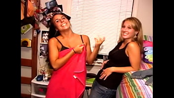 Preview 2 of Sounding Cock In Tranny - Small talk with college chicks