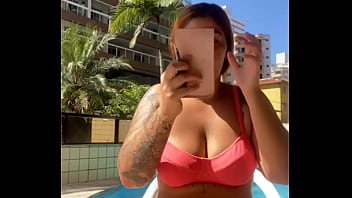Preview 2 of Brandy Lollipop Tease - Ruiva rabuda da buceta inchada fazendo live