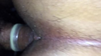 Preview 3 of Toil Sister - Hairy wife in black bra &amp_ tight asshole enjoying doggy style with husband friend