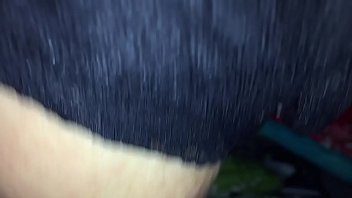 Preview 1 of Toil Sister - Hairy wife in black bra &amp_ tight asshole enjoying doggy style with husband friend