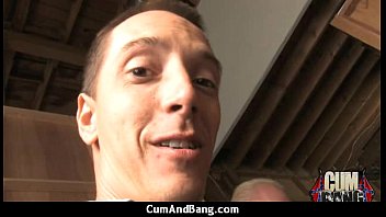 Preview 3 of Position Enclume - Ebony Babe Sucks Group Of White Guys 17