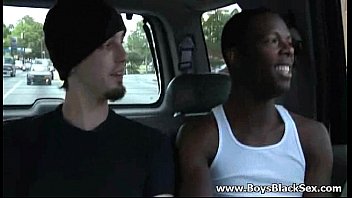 Preview 1 of Xmovish - BlacksOnBoys - Gay black boys fuck hardcore white sexy twinks 01