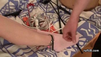 Preview 2 of Russian Family Outdoors - Teen tries bondage sex