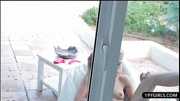 Preview 3 of Deseparte Wife Looking For Sex - Horny blonde spreads her legs wide to solo pussy play