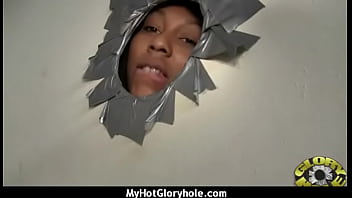 Preview 1 of Indian Teen Xvideos - Black Chick Gives Gloryhole Blowjob 8