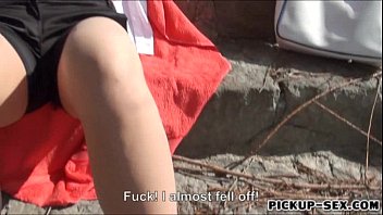 Preview 2 of Shalemale - Euro blonde Kitty Rich fucked in public for alot of cash