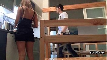 Preview 1 of Buch And Sestur And Mom - Skinny 18yo Fucked Hard