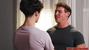 Preview 1 of Mommy Fuck Hours Big Cock And - Brunette Stepbrothers Cristiano and Kyle Fletcher Enticingly Hot Gay Bareback gay Scene