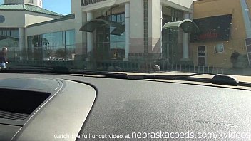 Preview 1 of Moom Hot Moja Com - actually picking up hot blonde teen up from mall job then naked in my car