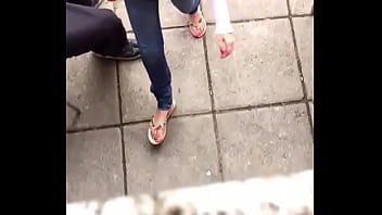 Preview 2 of Blacked Offce - louise sexy feet walking
