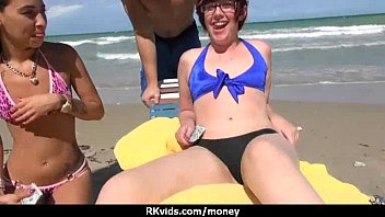 Preview 4 of 33babycom - Sexy exhibitionist GFs are paid cash for some public fucking 28