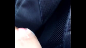 Preview 3 of Mom Nipple Play - minha punheta no onibus