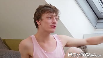 Preview 1 of She Want Try Good Sex - After some banter these two twinks decide to have raw sex