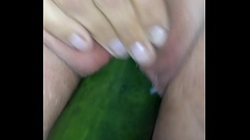 Preview 3 of Cum On Throat - wife loves using big cucumber