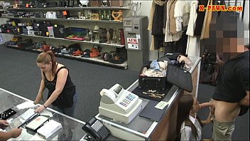 Preview 3 of Ads Fuck - Stewardess sells her stuff and pounded in the pawnshop