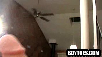 Preview 1 of Russki Porno Video - Amateur stud showing off his feet and masturbating