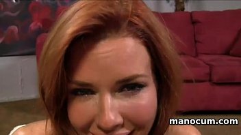 Preview 2 of Julia Vnn - POV redhead busty hooker giving amazing handjob and blowjob