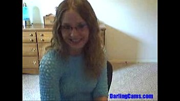 Preview 1 of Japanese Massage Husband Hidden - 18 YO Kitty&#039_s New Purple Dildo on Webcam - DarlingCams.com