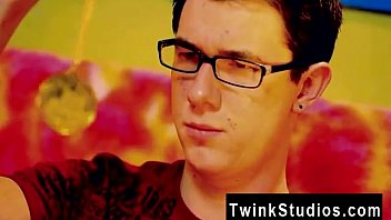 Preview 2 of She Loves To Watch Xxx - Gay porn Rich nerdy lad teenager man dreams for the splendid stud