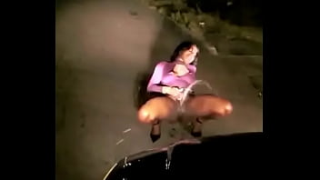 Preview 3 of Big Ass Big Doc - Sexy Girl Outside Squirtin On Car Out N The Street At Nite (MUST WATCH)