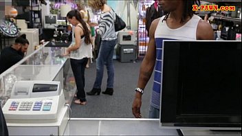 Preview 1 of 200 Kgfa - Guy pawns his girlfriends pussy at the pawnshop for money