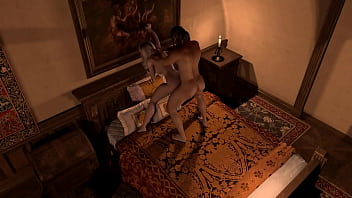 Preview 1 of Desi Xxx Bipi Indian - Blonde Slim Shemale Femboy gets fucked standing fucked
