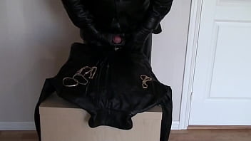 Preview 4 of Star Wars Force - Leather burglar cum on leather