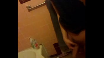 Preview 1 of Anak Kecil Mulu - stroking in the bathroom
