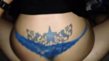 Preview 3 of 18 Year Old Black Pussy Juice - Tattoo slut rides dick reverse cowgirl