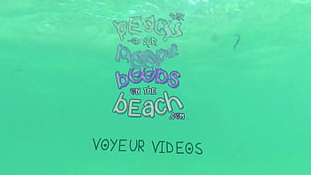 Preview 1 of Lion Fuck Xxxn Girl - Big Blonde Minger Tits on the beach with stubbily armpits