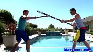 Preview 2 of Xxxx New Sany Leon - Gay bottom jock assfucked outdoors