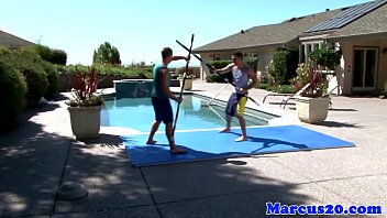 Preview 1 of Xxxx New Sany Leon - Gay bottom jock assfucked outdoors