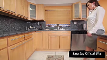 Preview 1 of Beautiful Arab Sleeping Mom - Hootie Boob Job By Sara Jay Cannot Resist Put His Dick From Handsome Plumber