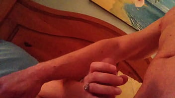 Preview 1 of Wifes Stranger - HOT foreplay with my GF... she strokes me so GOOD!!