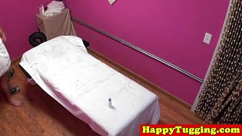 Preview 4 of Lennaux Luke - Real busty asian masseuse tugs dick