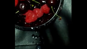 Preview 2 of Katina Kqap - Cumming on fruit
