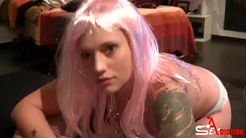 Preview 2 of African Lesbian Scissors - Hacktivist Anonymous and Sakura Haruno