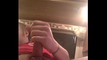Preview 3 of Kichen Lesbeen Sex Video - playing with my big veiny cock