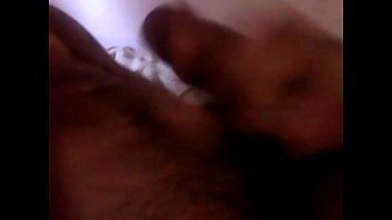Preview 4 of Techno Morena Sexpage4 - Rubber laced up balls,  wank &amp_ cumshot