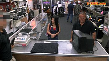 Preview 2 of Cartoon Porn Real Best - Big boobs Cuban chick pussy fucked in the pawnshop