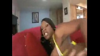 Preview 2 of Fat Hd Of Little Sister - Kelly star getting her black ass rammed
