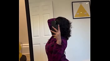 Preview 2 of Bangladeshi Saxcom - Busty milf Mirror dance showing assets