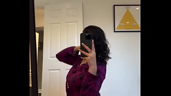 Preview 3 of Bangladeshi Saxcom - Busty milf Mirror dance showing assets
