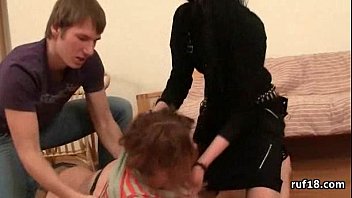 Preview 1 of Another Mom Son - Petite Bondage Teen In Cpuple Hardcore Sex