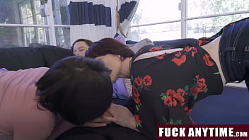Preview 3 of Mom And Son Boyfrend - Daddy Gets to Freeuse His Hot Wife and Cute Stepdaughter - Fuckanytime