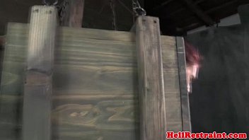 Preview 4 of Busty Pumping - Mouth gagged sub being disciplined