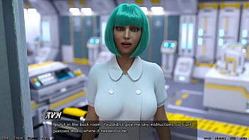 Preview 4 of Rape Office - Stranded In Space #31 - Black Virgin wants CUM in her mouth