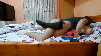Preview 3 of Manush Kutta Chuda Chudi - Missionary sex with petite teen in knee high socks