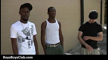 Preview 3 of Pekpsa - Muscular black dudes fuck gay white twink boys 01