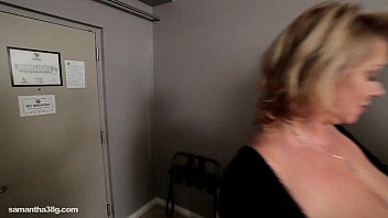Preview 1 of Video Messeg Xxx - BBW Cougar Dildos Sexy Plump Busty Babe in Hotel Room